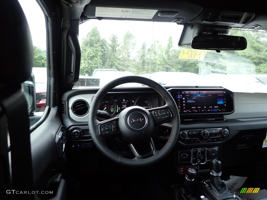 2024 Jeep Wrangler 4-Door Willys 4xe Hybrid Black Dashboard Photo #146337366