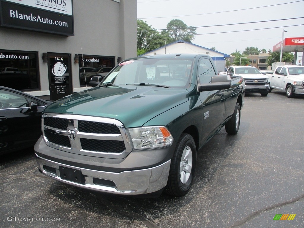 2017 1500 Tradesman Regular Cab - Timberline Green Pearl / Black/Diesel Gray photo #2