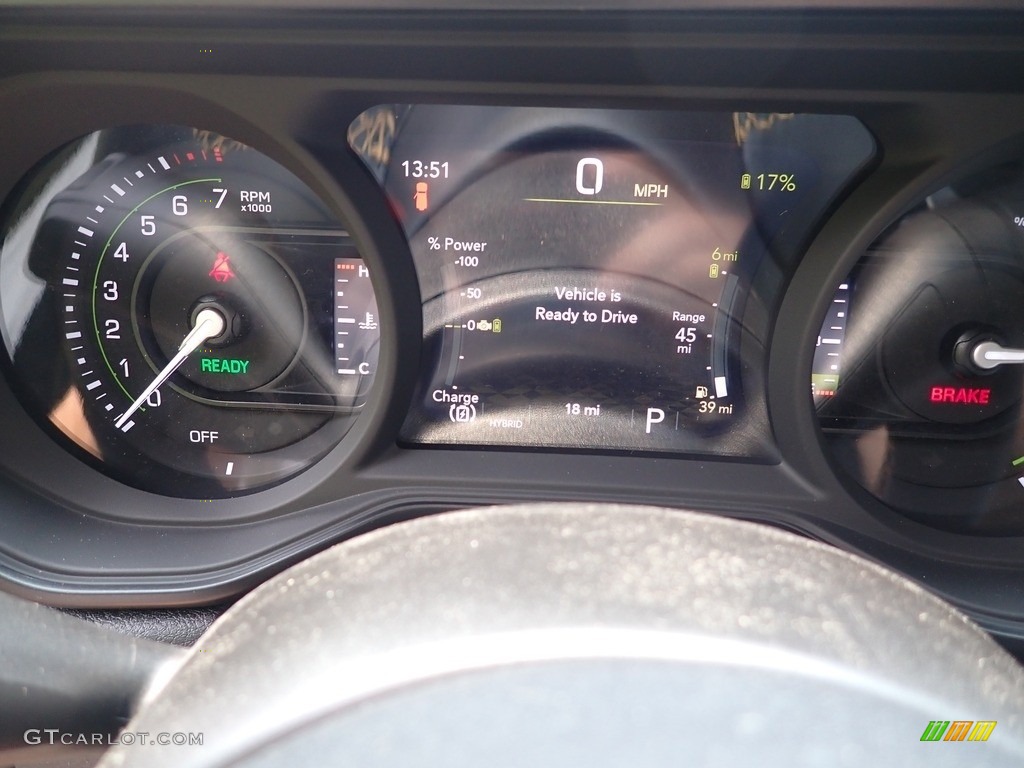 2024 Jeep Wrangler 4-Door Sahara 4xe Hybrid Gauges Photo #146337939