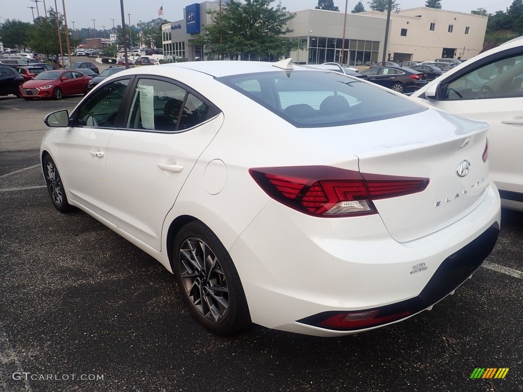 2020 Elantra Limited - Quartz White Pearl / Black photo #2