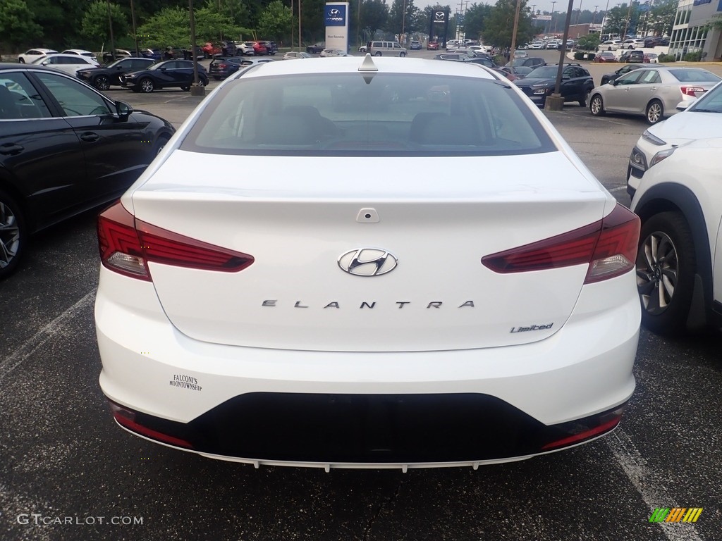 2020 Elantra Limited - Quartz White Pearl / Black photo #3