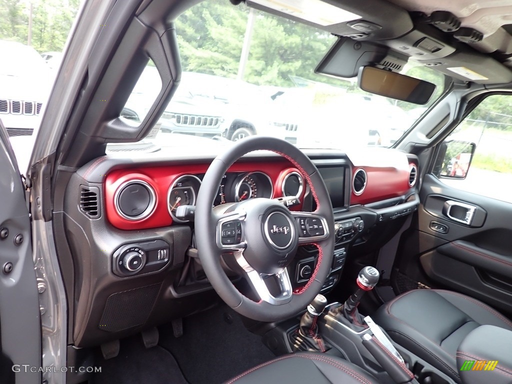 Black Interior 2023 Jeep Wrangler Unlimited Rubicon 4x4 Photo #146338887