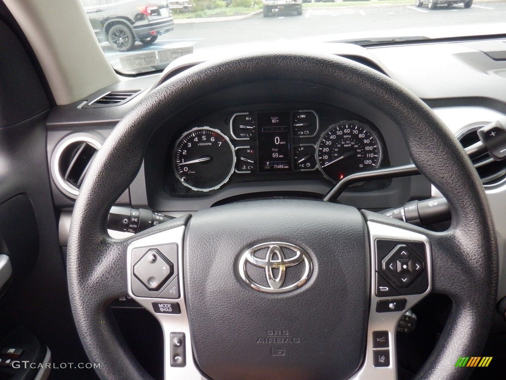 2018 Toyota Tundra SR5 CrewMax 4x4 Graphite Steering Wheel Photo #146338908