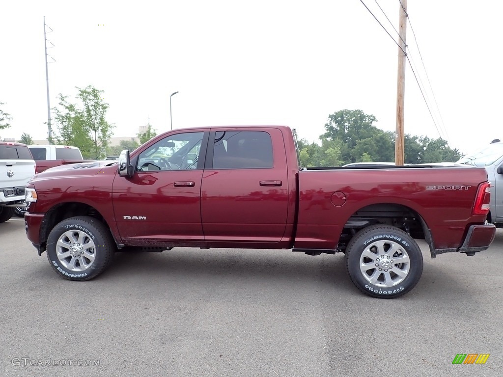 Delmonico Red Pearl 2023 Ram 2500 Laramie Crew Cab 4x4 Exterior Photo #146339106