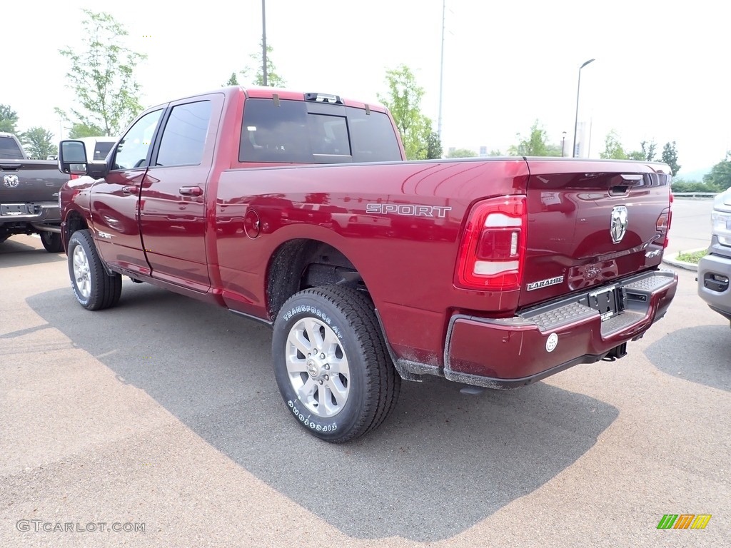 2023 2500 Laramie Crew Cab 4x4 - Delmonico Red Pearl / Black photo #3