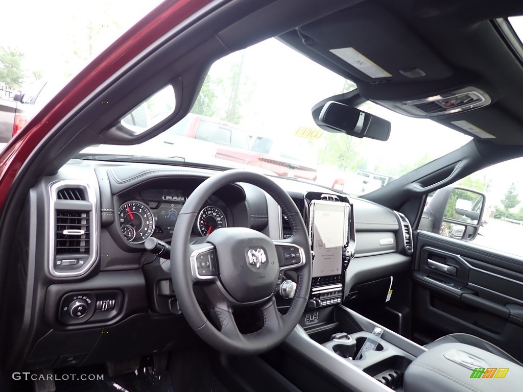 2023 Ram 2500 Laramie Crew Cab 4x4 Black Dashboard Photo #146339379