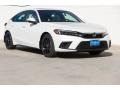 Platinum White Pearl 2023 Honda Civic Sport Touring Hatchback