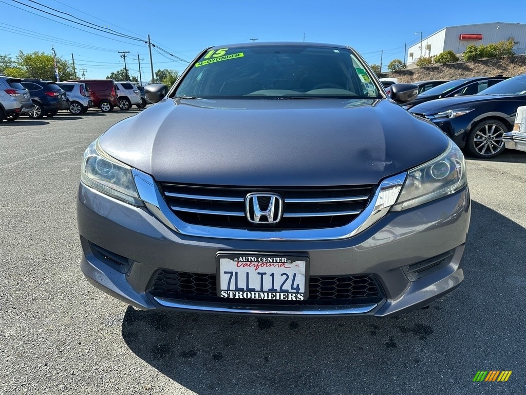2015 Accord LX Sedan - Modern Steel Metallic / Black photo #2