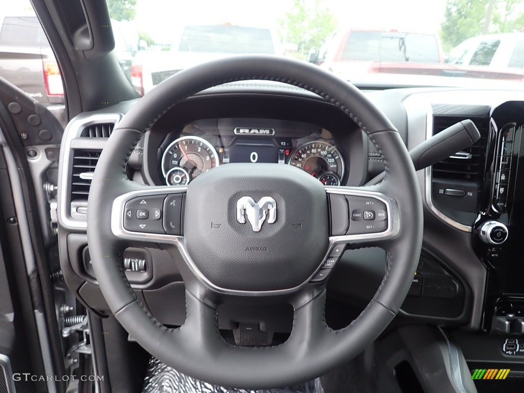 2023 Ram 2500 Laramie Crew Cab 4x4 Black Steering Wheel Photo #146339853