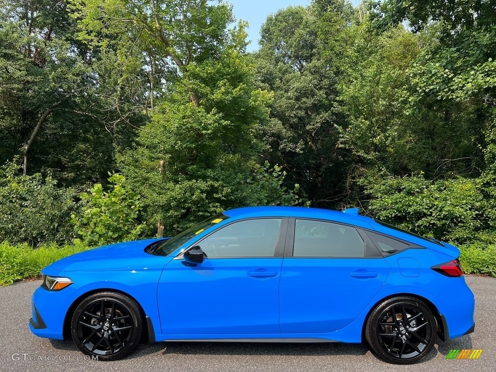 2022 Civic Sport Hatchback - Boost Blue Metallic / Black photo #1