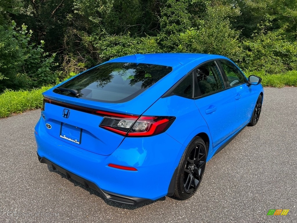 2022 Civic Sport Hatchback - Boost Blue Metallic / Black photo #6