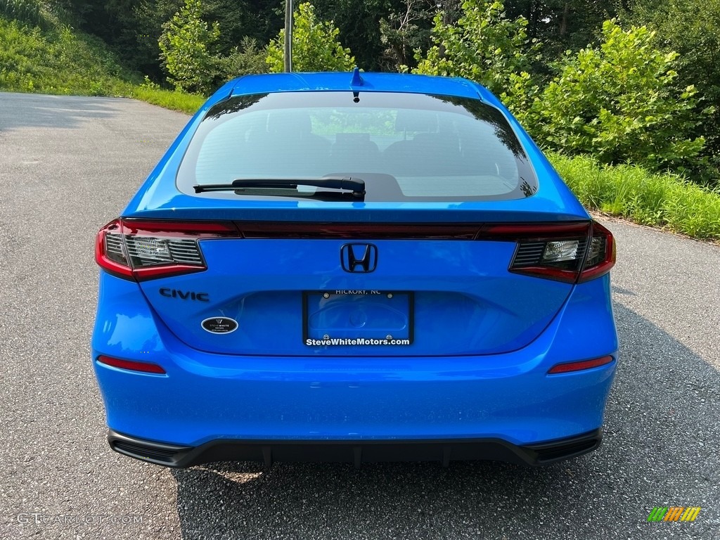 2022 Civic Sport Hatchback - Boost Blue Metallic / Black photo #7