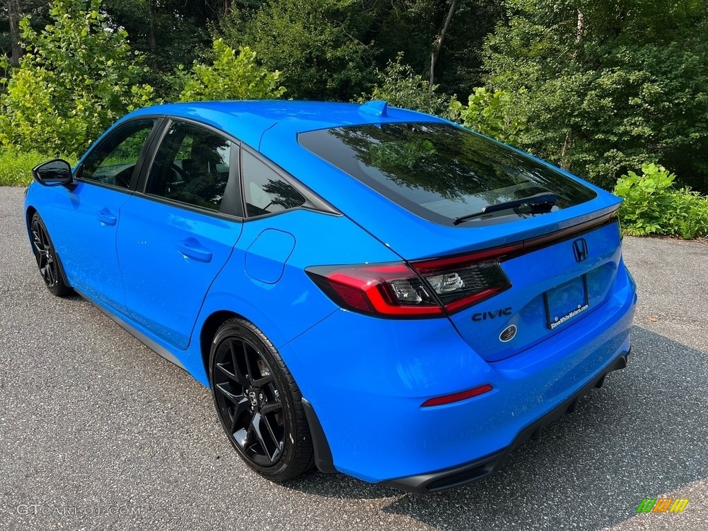 Boost Blue Metallic 2022 Honda Civic Sport Hatchback Exterior Photo #146340825