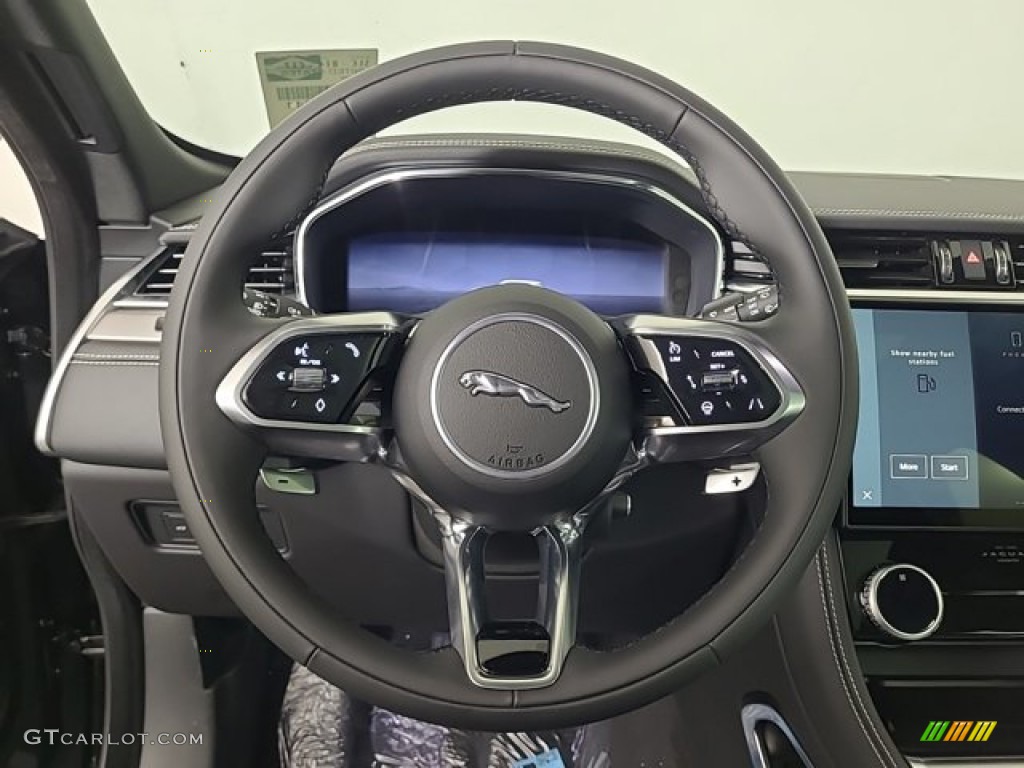 2024 Jaguar F-PACE P250 R-Dynamic S Ebony/Ebony Steering Wheel Photo #146342530