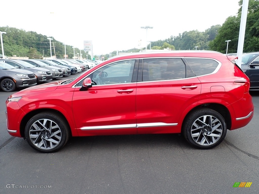 Calypso Red 2021 Hyundai Santa Fe Calligraphy AWD Exterior Photo #146342932
