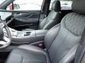 2021 Hyundai Santa Fe Obsidian Black Interior Front Seat Photo