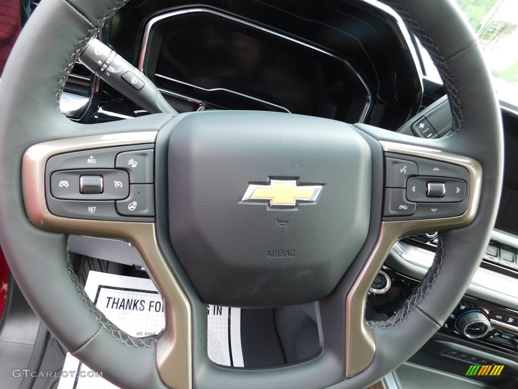 2024 Chevrolet Silverado 2500HD High Country Crew Cab 4x4 Jet Black/Umber Steering Wheel Photo #146343277