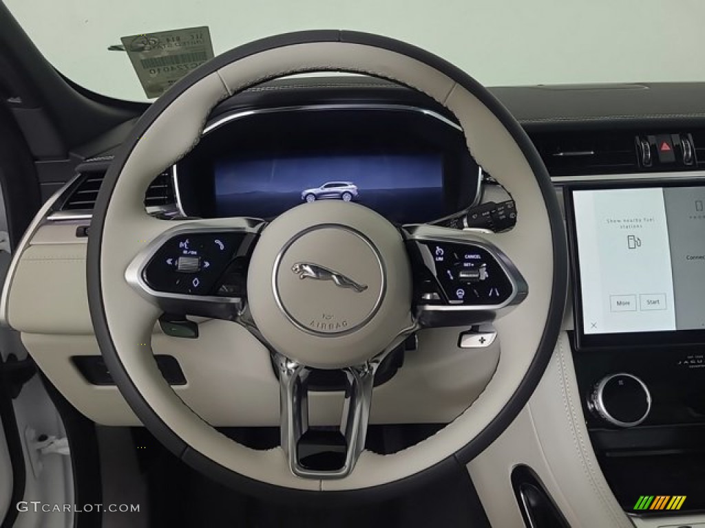 2024 Jaguar F-PACE P250 R-Dynamic S Lt Oyster/Ebony Steering Wheel Photo #146343592