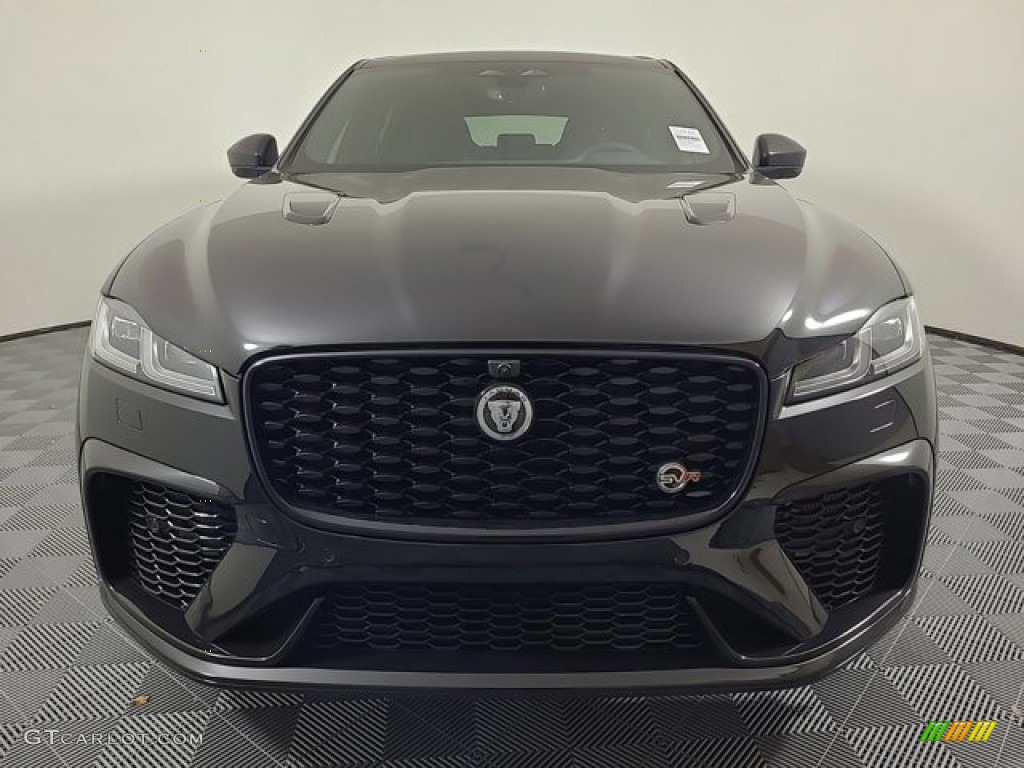 Santorini Black Metallic 2024 Jaguar F-PACE SVR Exterior Photo #146343944