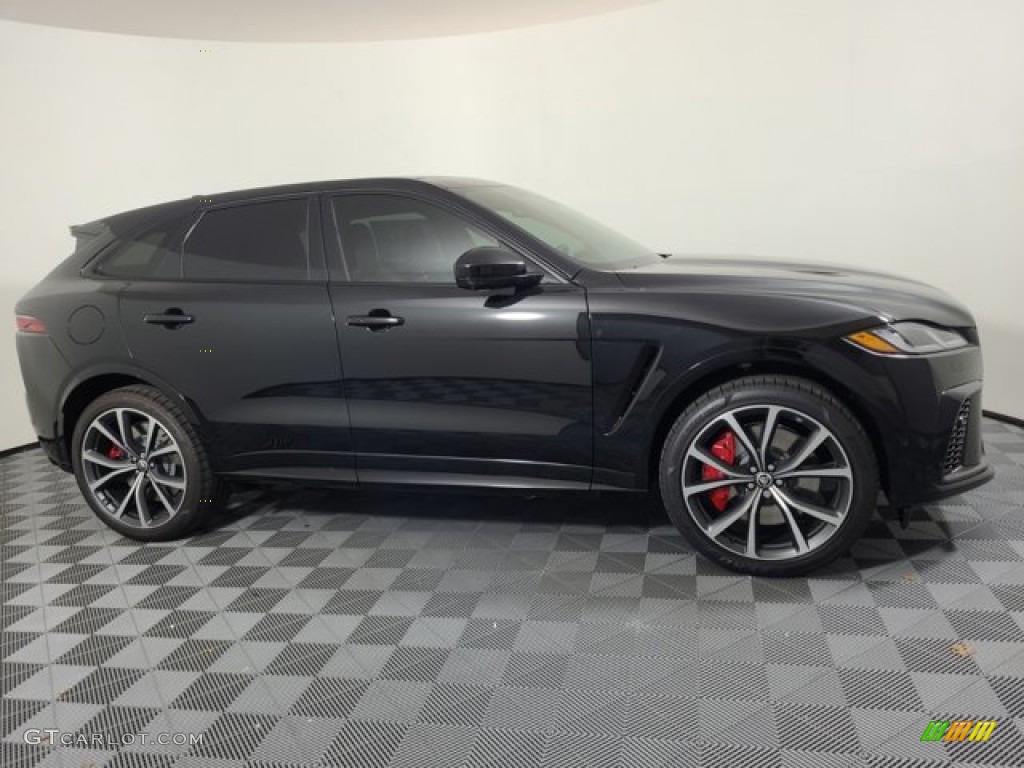 2024 F-PACE SVR - Santorini Black Metallic / Ebony/Ebony photo #11