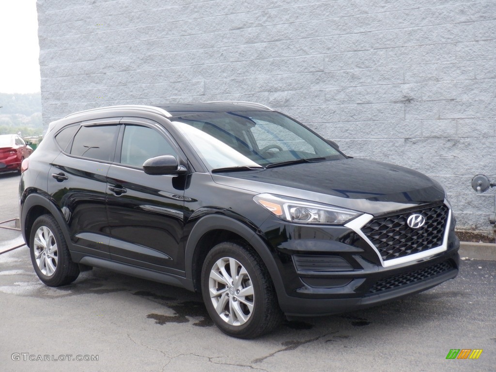 2019 Tucson Value - Black Noir Pearl / Gray photo #1