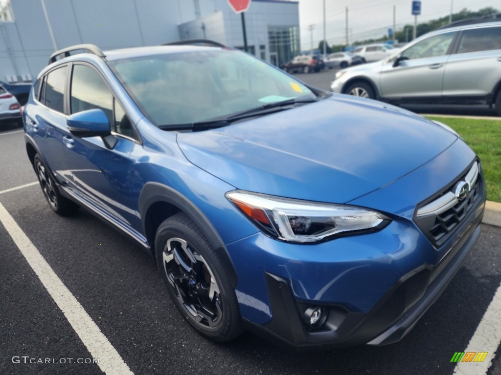 2021 Crosstrek Limited - Horizon Blue Pearl / Black photo #2