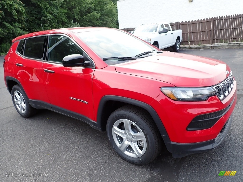 Redline Pearl 2023 Jeep Compass Sport 4x4 Exterior Photo #146344681