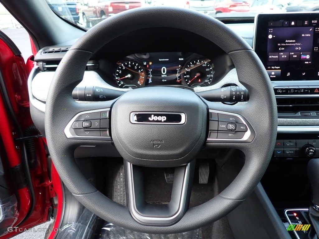 2023 Jeep Compass Sport 4x4 Black Steering Wheel Photo #146344861