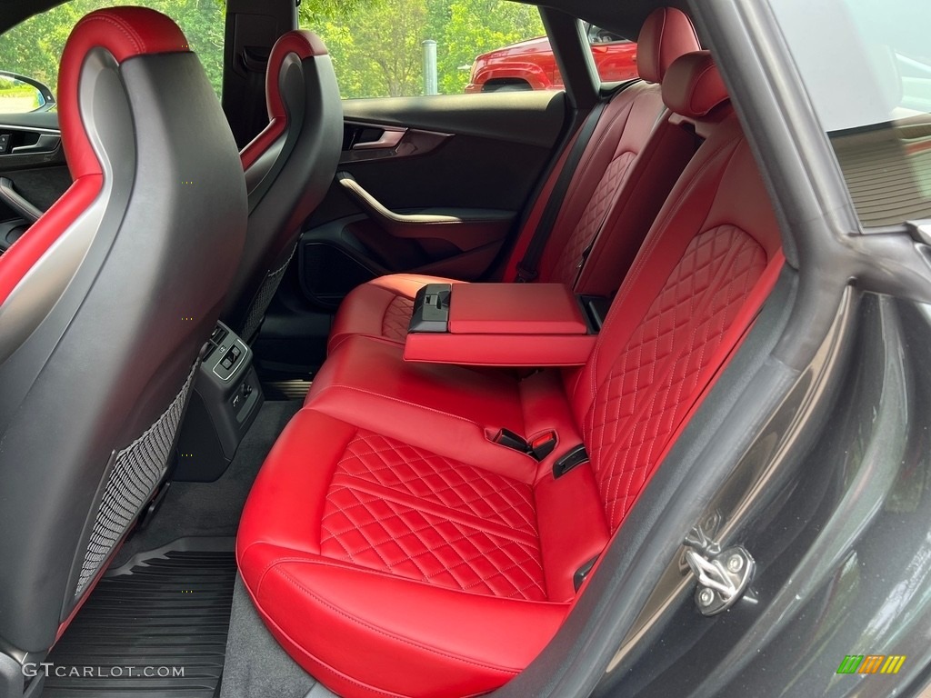 Magma Red Interior 2021 Audi S5 Sportback Premium Plus quattro Photo #146344864