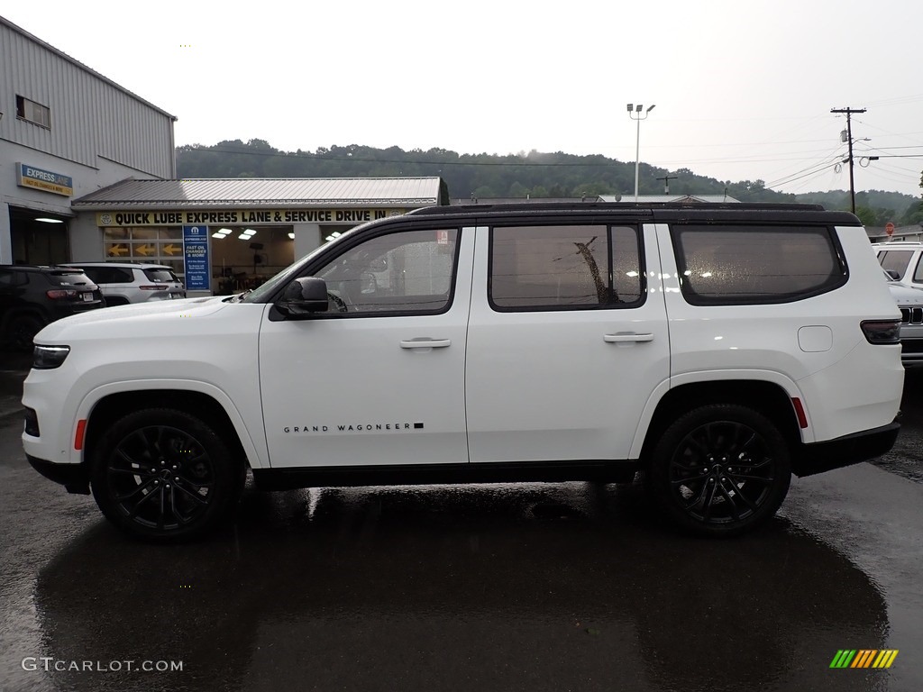 Bright White 2023 Jeep Grand Wagoneer Obsidian 4x4 Exterior Photo #146344885