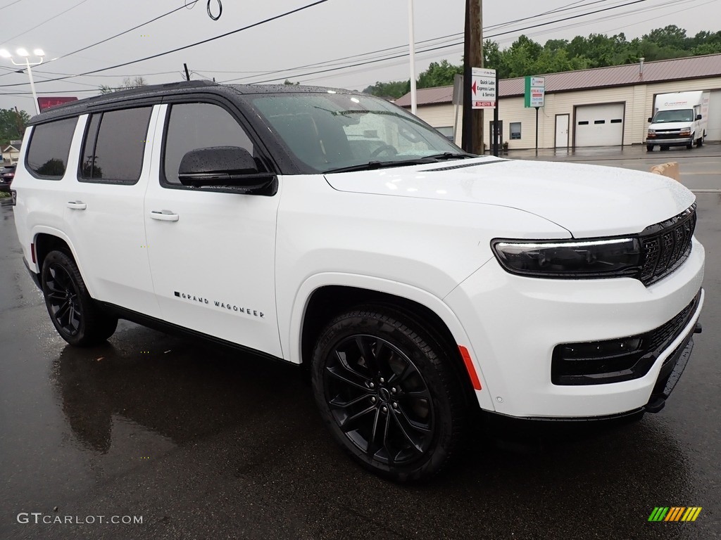 Bright White 2023 Jeep Grand Wagoneer Obsidian 4x4 Exterior Photo #146345011