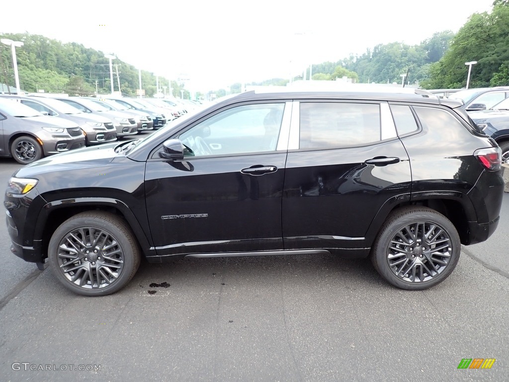 Diamond Black Crystal Pearl 2023 Jeep Compass Limited 4x4 Exterior Photo #146345488