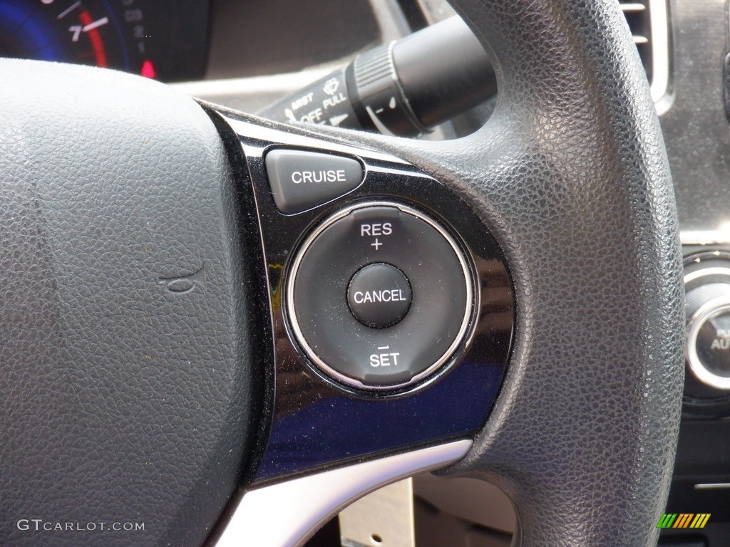 2013 Honda Civic EX Coupe Gray Steering Wheel Photo #146347735