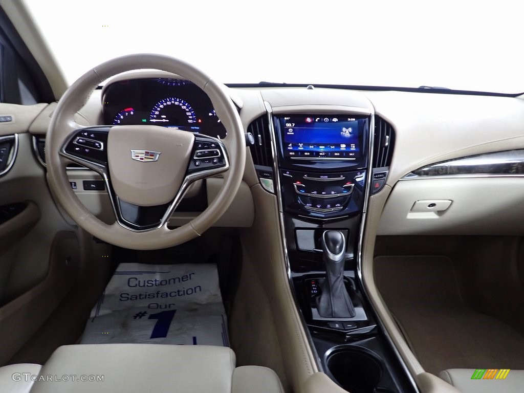 2015 ATS 2.0T Luxury AWD Sedan - Crystal White Tricoat / Light Neutral/Medium Cashmere photo #24