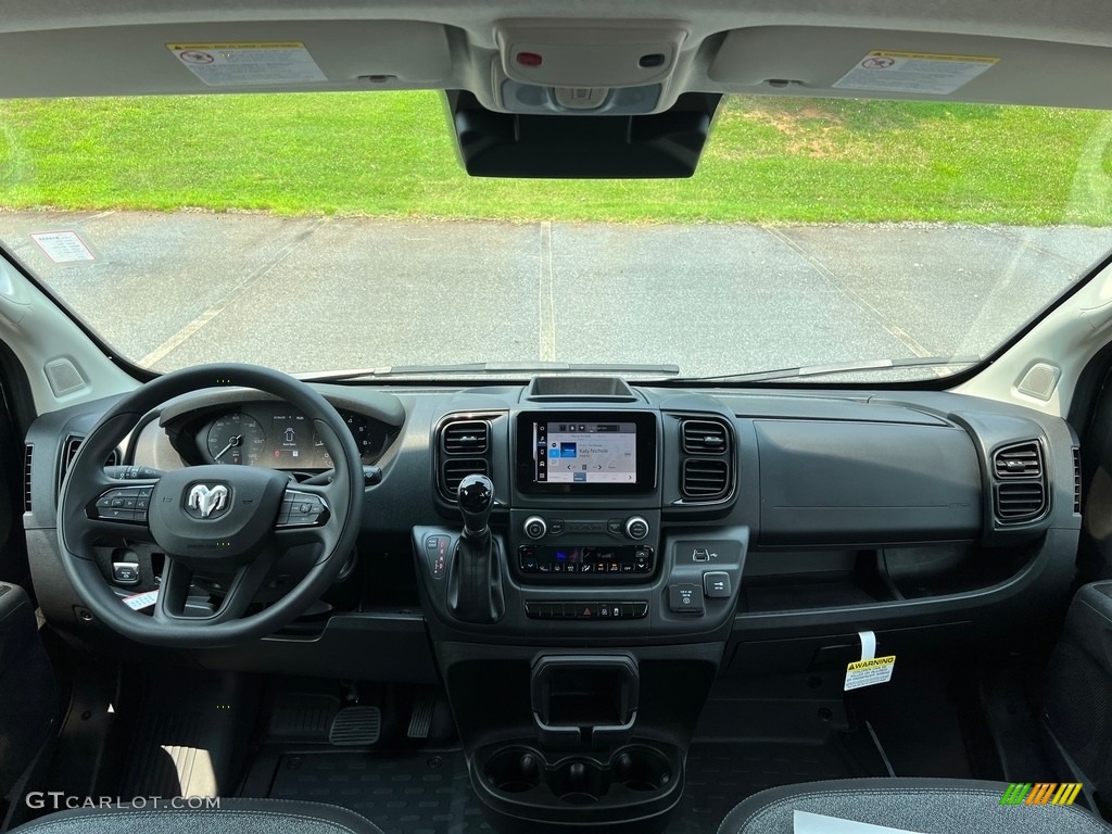 2023 Ram ProMaster 2500 High Roof Cargo Van Black Dashboard Photo #146348590