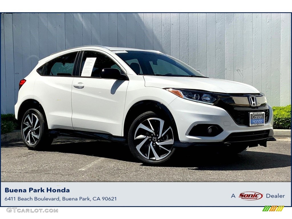 2020 HR-V Sport - Platinum White Pearl / Black photo #1