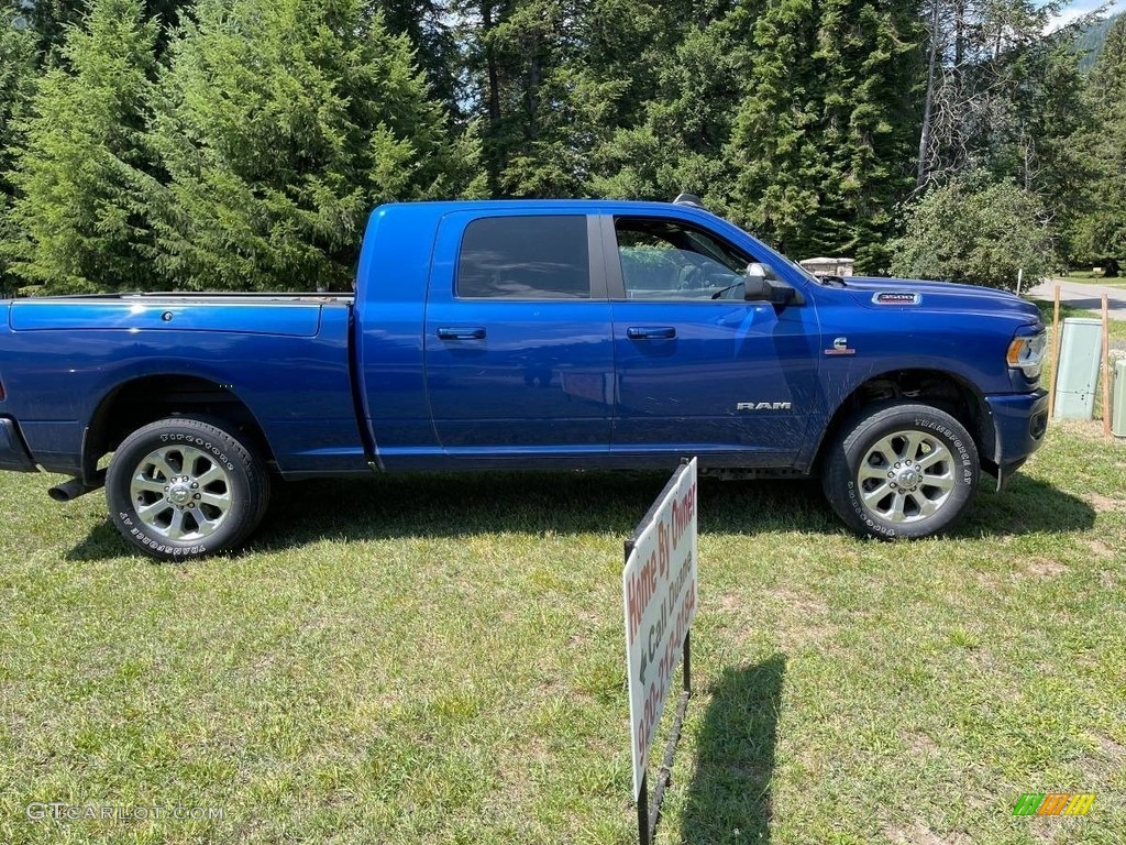 2019 3500 Big Horn Mega Cab 4x4 - Blue Streak Pearl / Black/Diesel Gray photo #2