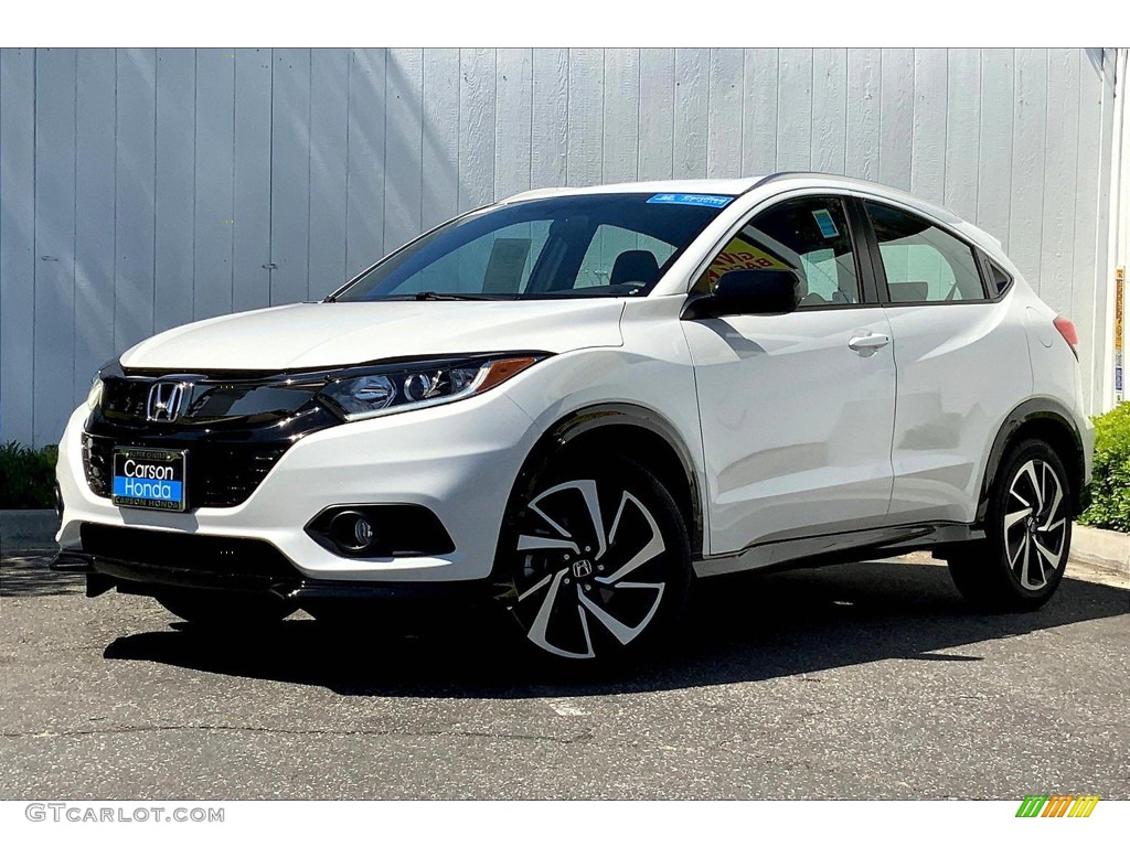 Platinum White Pearl 2020 Honda HR-V Sport Exterior Photo #146348947
