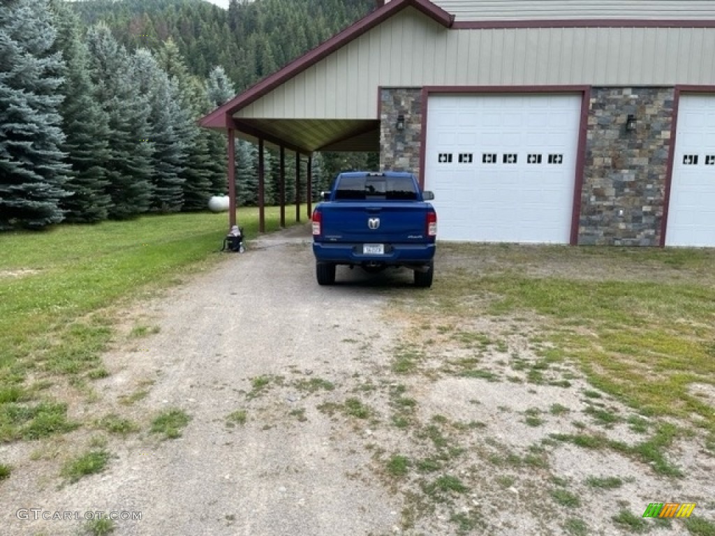 2019 3500 Big Horn Mega Cab 4x4 - Blue Streak Pearl / Black/Diesel Gray photo #22