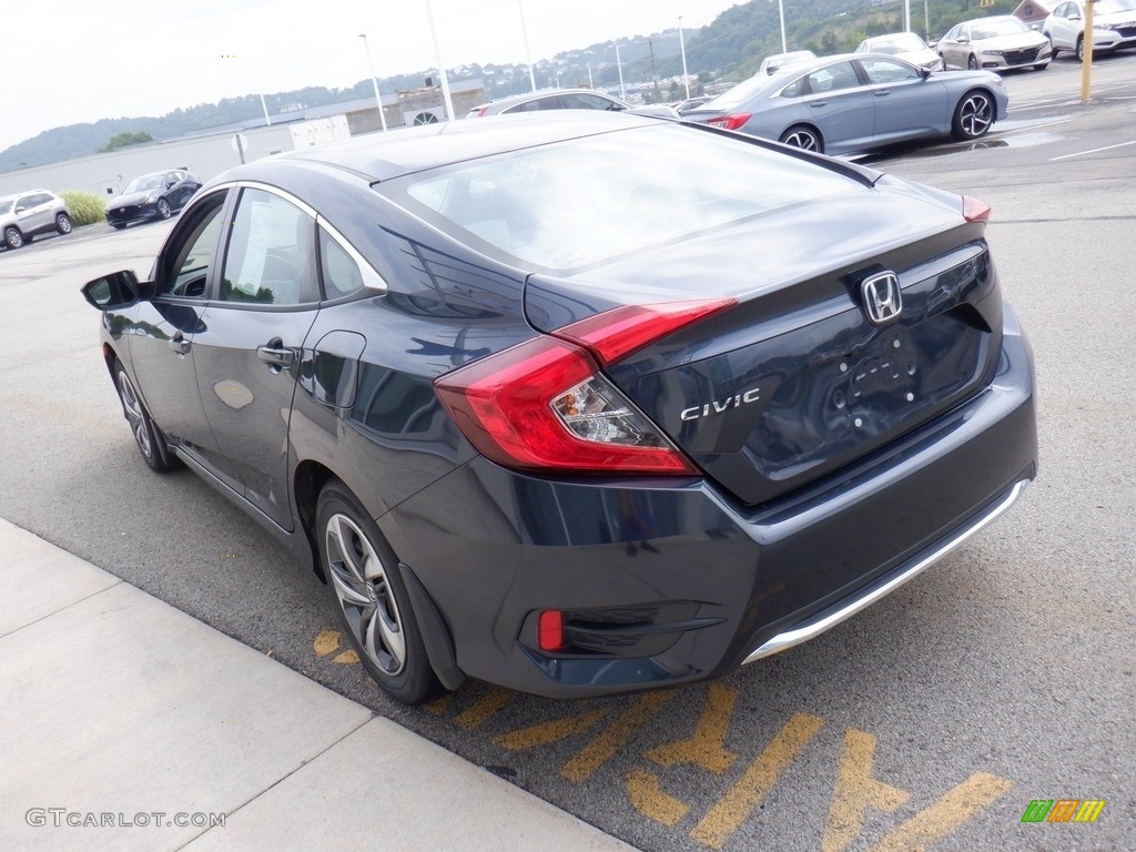 2020 Civic LX Sedan - Cosmic Blue Metallic / Gray photo #5