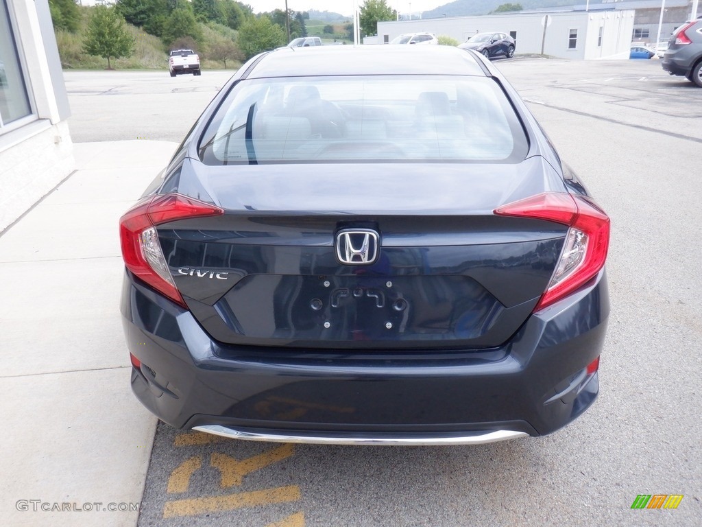 2020 Civic LX Sedan - Cosmic Blue Metallic / Gray photo #6