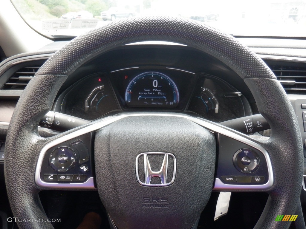 2020 Civic LX Sedan - Cosmic Blue Metallic / Gray photo #16