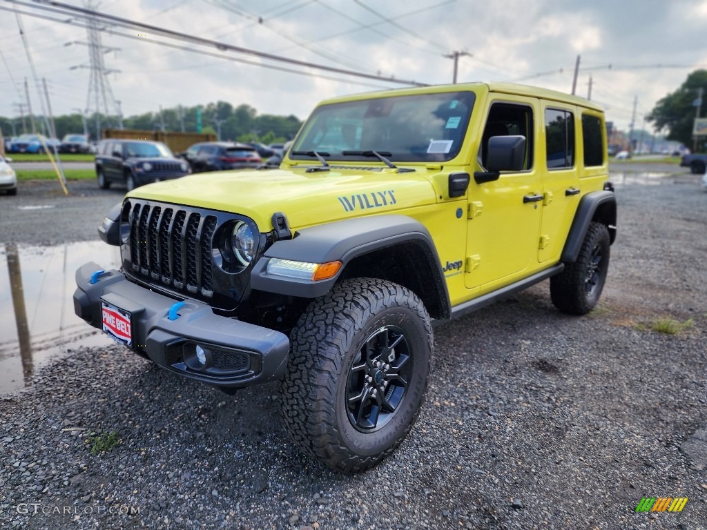 High Velocity 2024 Jeep Wrangler 4-Door Willys 4xe Hybrid Exterior Photo #146350303