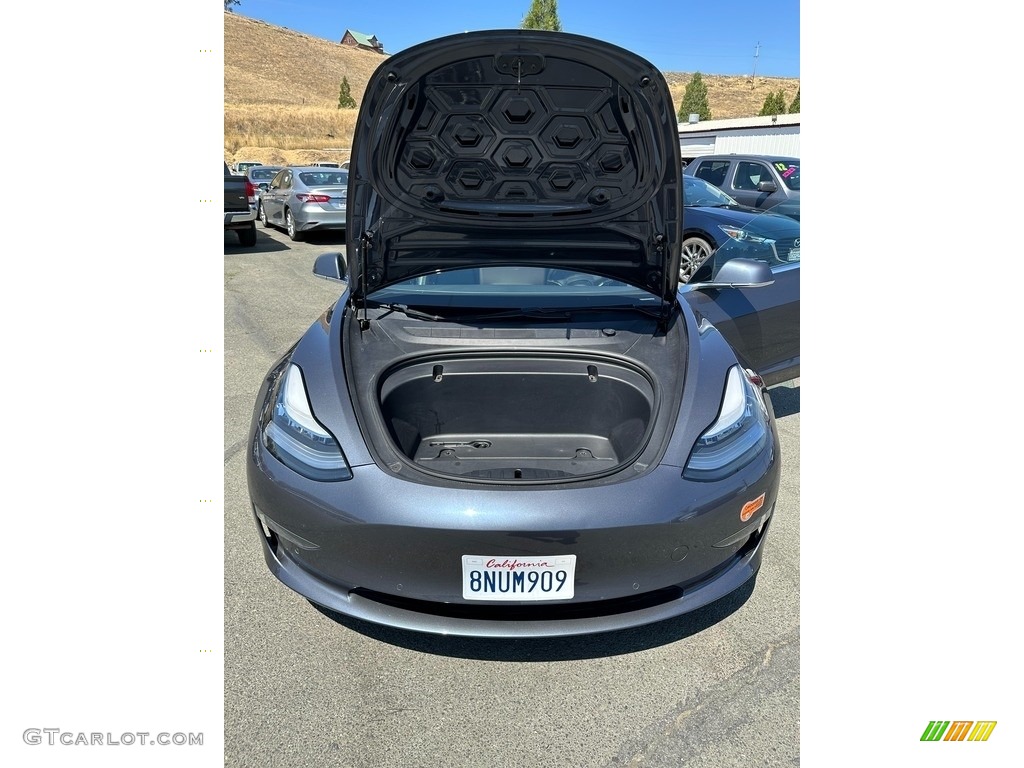 2020 Model 3 Long Range - Midnight Silver Metallic / Black photo #7