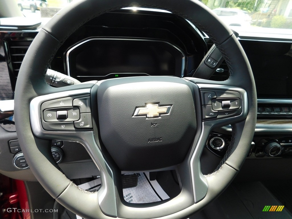 2024 Chevrolet Silverado 2500HD LT Crew Cab 4x4 Jet Black Steering Wheel Photo #146350678