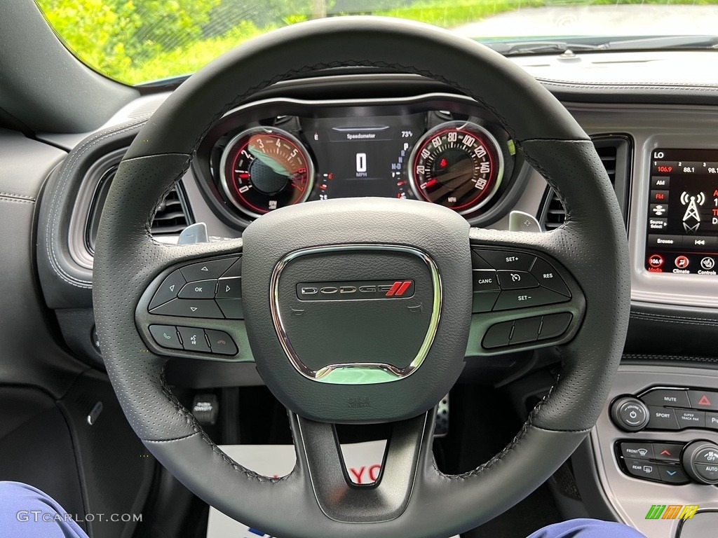 2023 Dodge Challenger R/T Plus Black Steering Wheel Photo #146351062