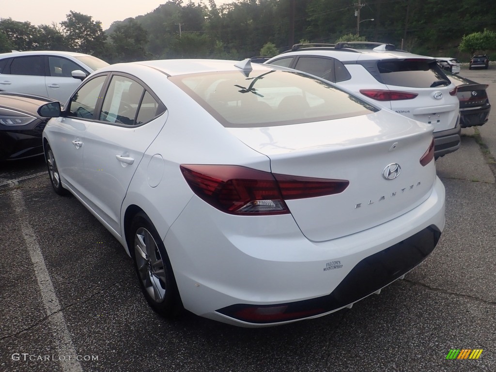 2020 Elantra Value Edition - Quartz White Pearl / Black photo #2