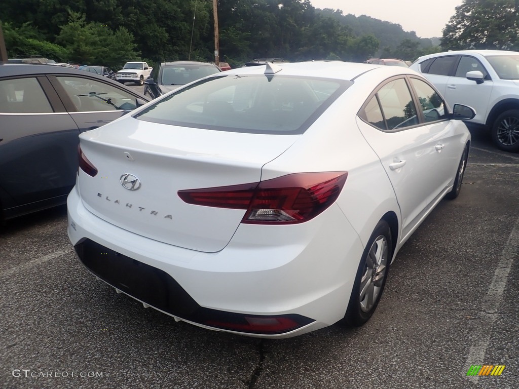 2020 Elantra Value Edition - Quartz White Pearl / Black photo #4