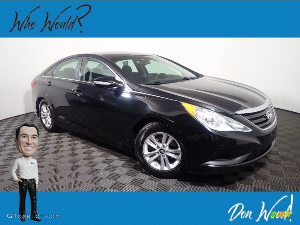 2014 Sonata GLS - Phantom Black Metallic / Gray photo #2