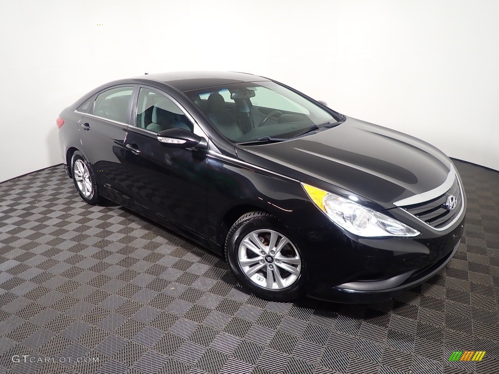 2014 Sonata GLS - Phantom Black Metallic / Gray photo #1